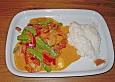 Rotes Thai - Curry mit Crevetten