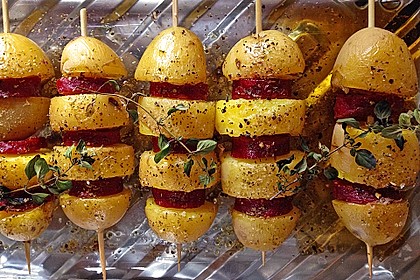 Spanische Kartoffelspieße
