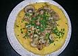 Pizza - Omelette mit Champignons