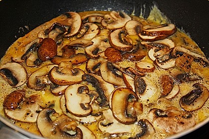 Pizza - Omelette mit Champignons 3