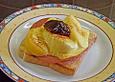 Fruchtig - feuriger Salamitoast, &uuml;berbacken