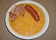 Steckr&uuml;benmus mit Kochwurst