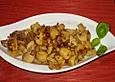 Gebratene Champignons mit Knoblauch und Zitrone