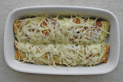 Überbackene Schinken - Käse - Crepes 2