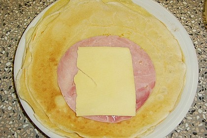 Überbackene Schinken - Käse - Crepes 8