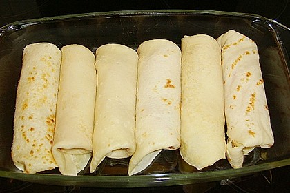 Überbackene Schinken - Käse - Crepes 9