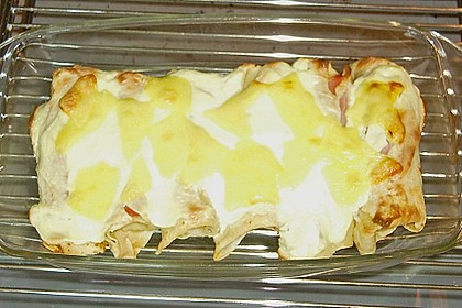 Überbackene Schinken - Käse - Crepes 6