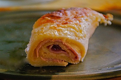 Überbackene Schinken - Käse - Crepes 5