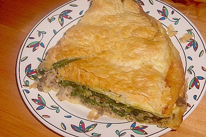 Bl&auml;tterteigquiche mit Hack, Spinat und Schafsk&auml;se 1
