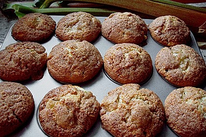 Rhabarber - Muffins 3