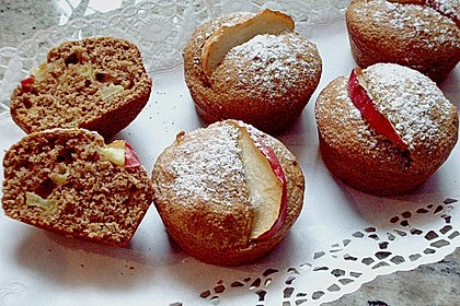 Apfel - Muffins mit Ahornsirup