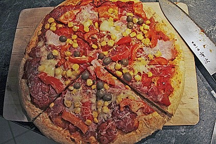 Pizzateig ohne Hefe 3