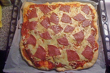 Pizzateig ohne Hefe 5