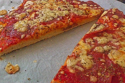 Pizzateig ohne Hefe 8
