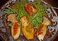 Feldsalat mit Pilzen