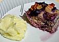 Rotkohlauflauf mit Gorgonzola