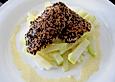 H&auml;hnchenfilet auf Currykohlrabi
