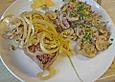 Zwiebelsteak mit Champignons