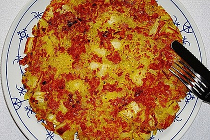 Spargelrösti mit Schinkenwürfeln 2