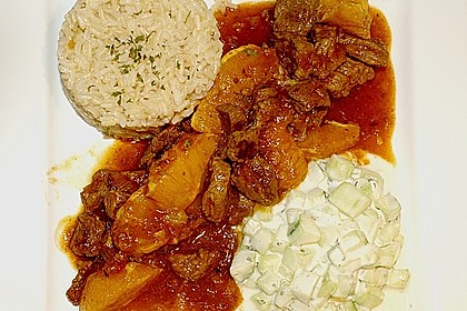 Rinderragout mit Orangen und Curry 1