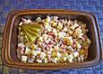 R&auml;ucherschinkensalat mit K&auml;se