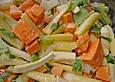 Senf - Honig - H&uuml;hnchen mit ger&ouml;stetem Gem&uuml;se