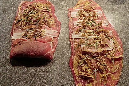 Rinderrouladen mit getrockneten Feigen und Waln&uuml;ssen