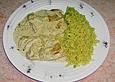 Putenschnitzel in Zwiebel - Sahne