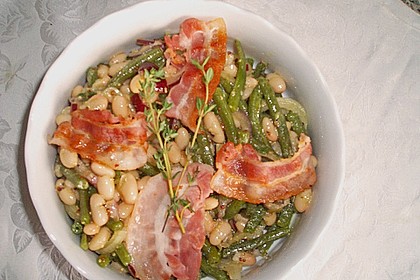 Bohnensalat mit Speck - Senf - Dressing 2