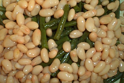 Bohnensalat mit Speck - Senf - Dressing 3