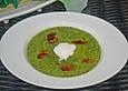 Raukesuppe mit gebratenem Bacon
