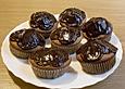 Bananen - Cupcakes mit Schokohaube