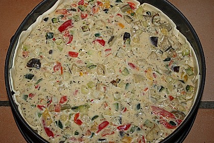 Brie - Gem&uuml;se - Quiche 2