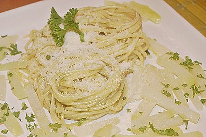 B&auml;rlauch - Linguine mit Kohlrabi 1