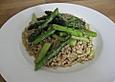 Zartweizen - Risotto mit gebratenem gr&uuml;nem Spargel