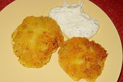 Gem&uuml;sepuffer mit Joghurt - Dip 1