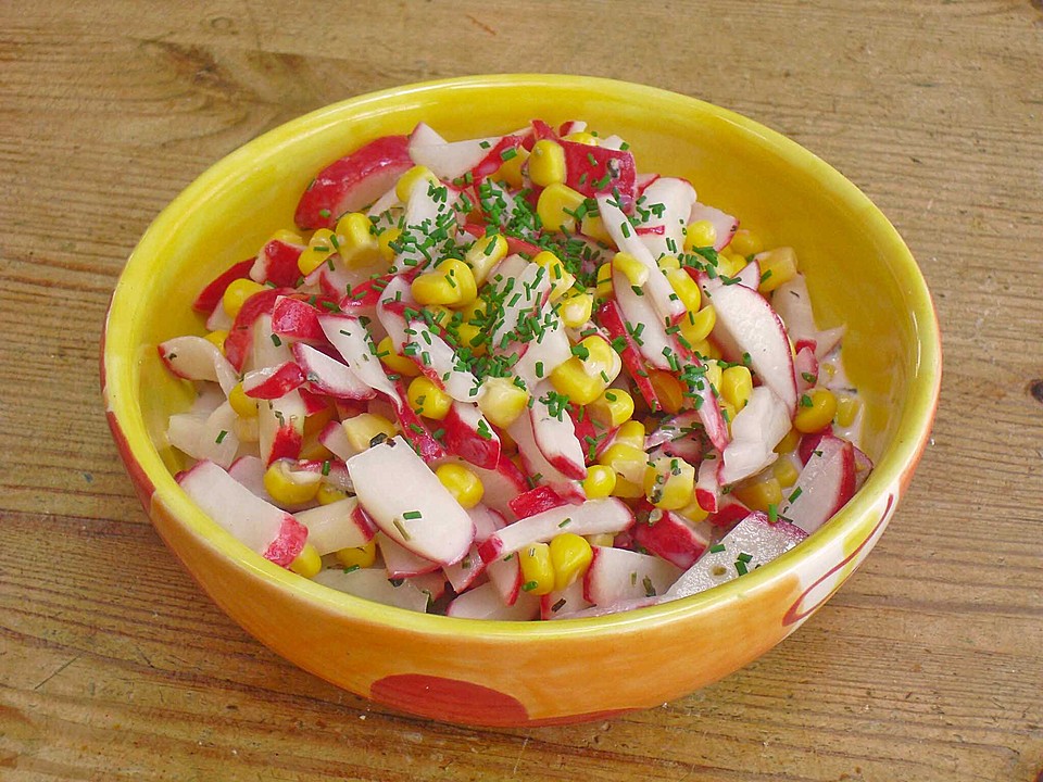 Radieschen - Mais - Salat (Rezept mit Bild) von ritel | Chefkoch.de