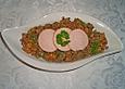 Linsen - Wurstsalat mit Honig - Senfso&szlig;e