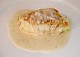 Steinbei&szlig;er mit Gorgonzolaso&szlig;e