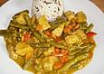 Bohnencurry mit Huhn