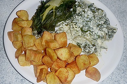 Gef&uuml;llte H&uuml;hnerbrustfilets auf Mangoldbett 1