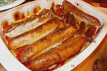 Bratwurst aus dem Ofen 1