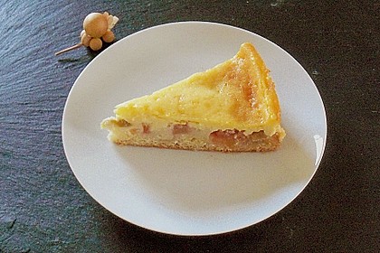 Rhabarberkuchen mit Guss