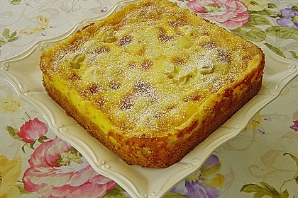 Rhabarberkuchen mit Guss 3