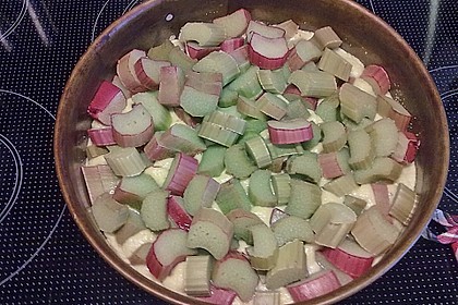 Rhabarberkuchen mit Guss 6