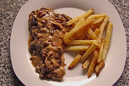 Eingelegte Lauchschnitzel