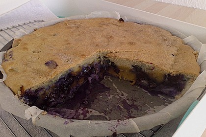 Peach Blueberry Cobbler Pie 1