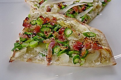 feuervogels Spargel - Flammkuchen