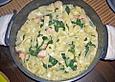 Bandnudeln mit frischem Spinat und Lachs