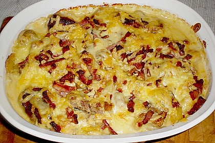 &Uuml;berbackene Bratkartoffeln mit Filet 1